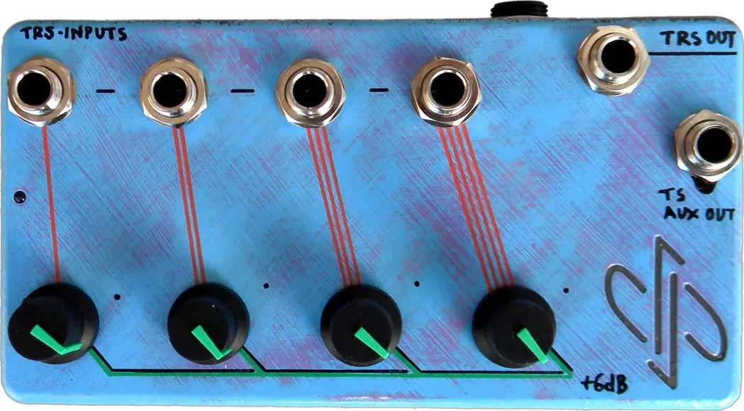 4ch Stereo Effects Mixer, with TRS and TS output