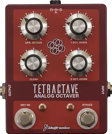 Tetractave Analog Octaver Red / Bordeaux