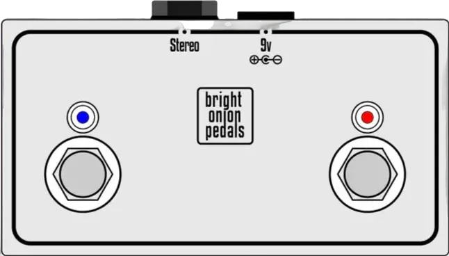 Dual Latching Footswitch with LEDs